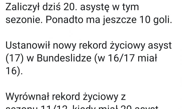 KOSMICZNE statystyki Thomasa Müllera w tym sezonie